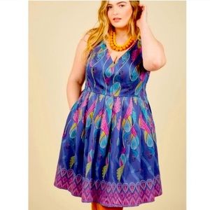 Modcloth Peacock Dress